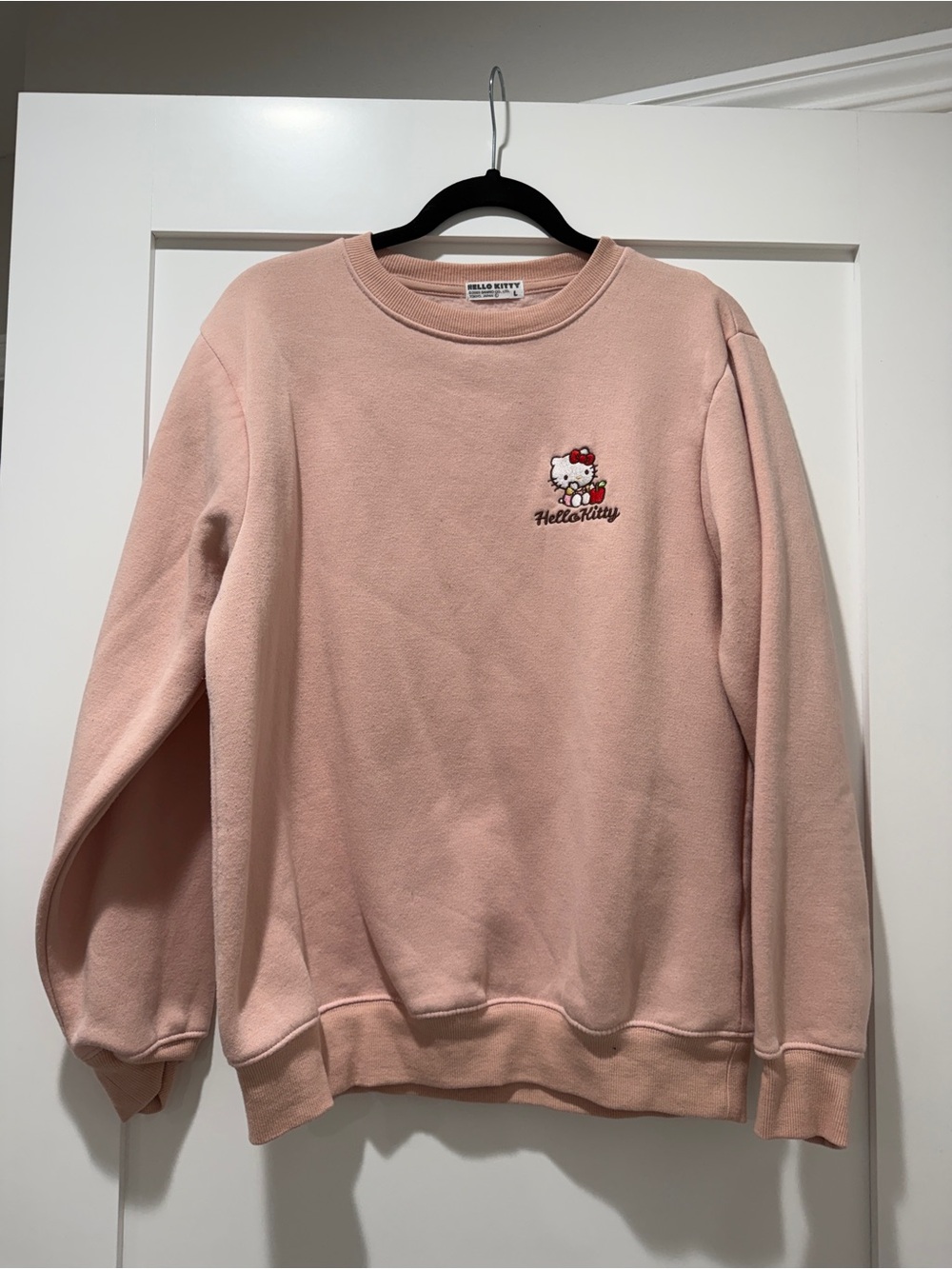 Hello Kitty Pink Crewneck Sweatshirt in size Large (Tokyo exclusive)